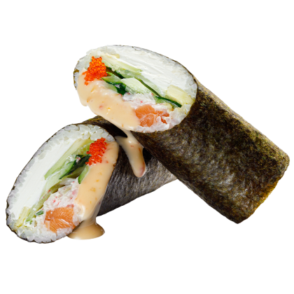 Sushi wrap z łososiem
