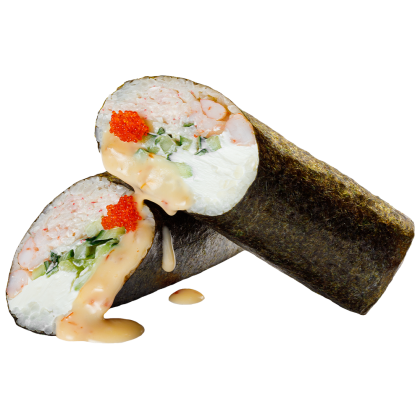 Sushi wrap z krewetkami