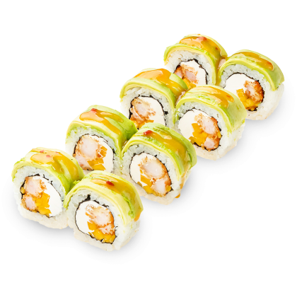 Roll z krewetkami i awokado