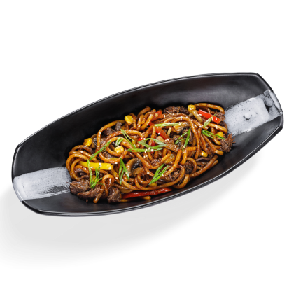Makaron udon z wołowiną