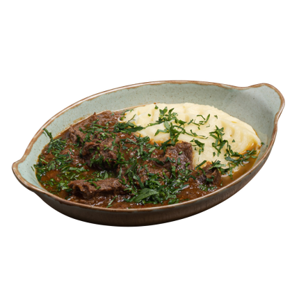 Czaszuszuli z puree ziemniaczanym